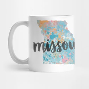 missouri - calligraphy and abstract state outline Mug